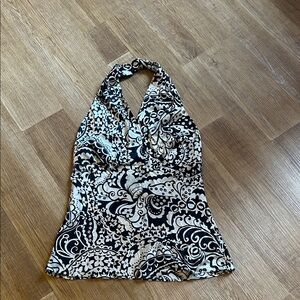 NWT Express Y2K silk halter top
